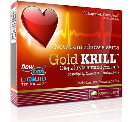 OLIMP GOLD KRILL OLEJ Z KRYLA NA SERCE 30kaps