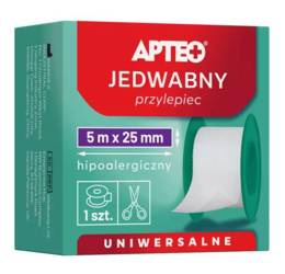 APTEO PRZYLEPIEC PLASTER JEDWABNY 5m x 25mm