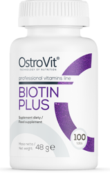 OSTROVIT BIOTIN PLUS SKÓRA WŁOSY PAZNOKCIE 100 tab