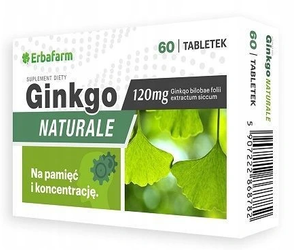 GINKGO NATURALE BILOBA PAMIĘĆ KONCENTRACJA