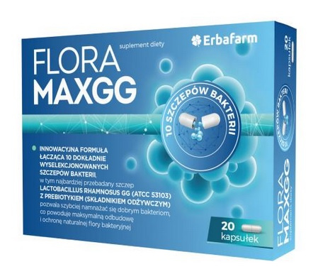 Flora MAXGG Symbiotyk LGG MAX 20 kaps. probiotyk