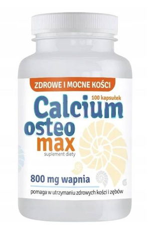 Calcium Osteo Max 800mg Wapń Węglan wapnia 100 kap