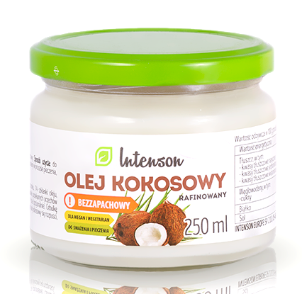 INTENSON Olej KOKOSOWY 250ml Bezzapachowy smażenia