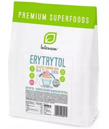 INTENSON ERYTROL ERYTRYTOL CUKIER SŁODZIK 1 KG