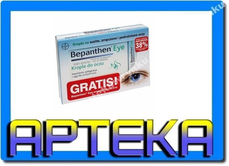 BEPANTHEN EYE KROPLE DO OCZU 10ml + 10 X 0,5ml gr.