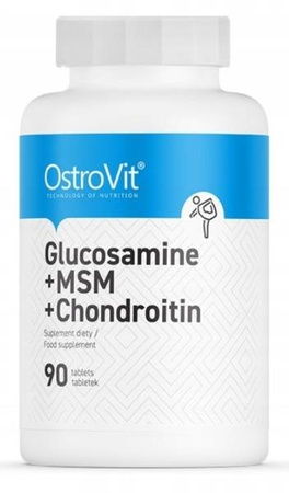 OstroVit Glukozamina - MSM - Chondroityna - 90 tab