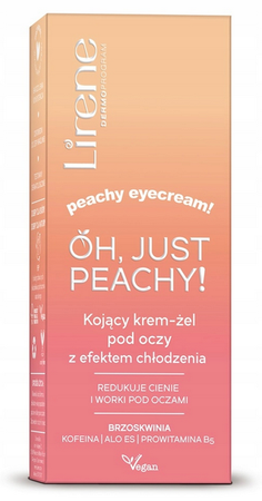 LIRENE OH PEACHY! KOJĄCY krem ŻEL POD OCZY