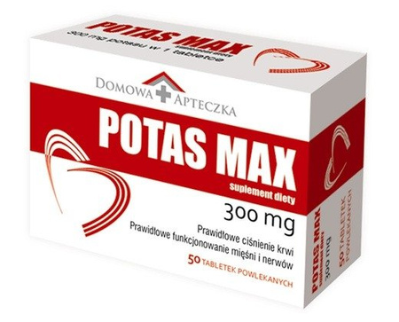 Potas Max 300mg 50 tabl Skurcze Domowa Apteczka