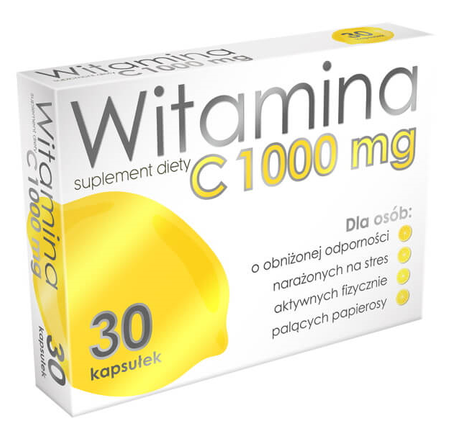 WITAMINA C 1000 mg KWAS L-ASKORBINOWY 30 kaps.