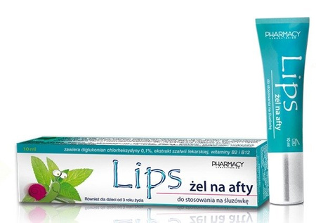 LIPS ŻEL NA AFTY 10M USTA PRZECIW AFTOM JAMA USTNA