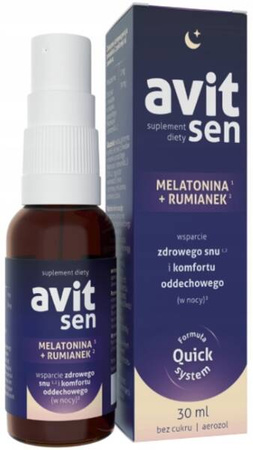 AVIT SEN MELATONINA PLUS RUMIANEK SPRAY BEZSENNOŚĆ