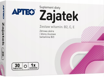 ZAJATEK wit B2+C+E 30 tabletek na zajady