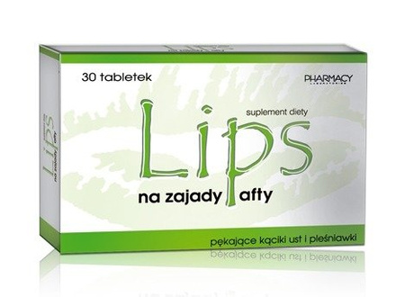 LIPS TABLETKI NA AFTY ZAJADY PĘKAJĄCE KĄCIKI UST