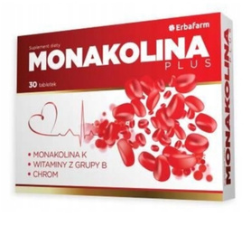 MONAKOLINA K PLUS CZERWONY RYŻ CHROM B COMPLEX 30