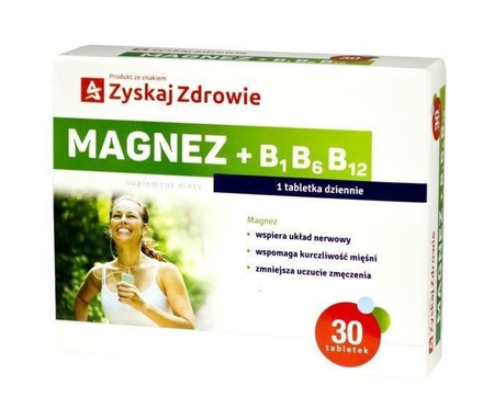 MAGNEZ B6 CYTRYNIAN MAGNEZU + WITAMINA B1 B6 B12