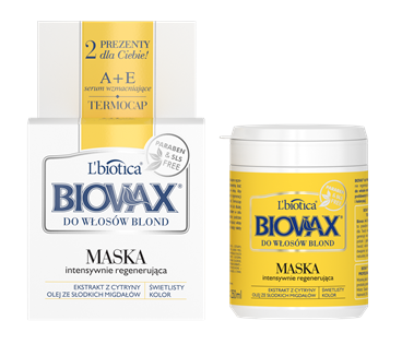 BIOVAX MASKA MASECZKA DO WŁOSÓW BLOND 250 ml