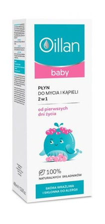 OILLAN BABY PŁYN 400 ml DO MYCIA I KĄPIELI 2w1