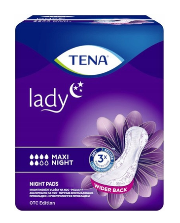 WKŁADY ANATOMICZNE TENA LADY MAXI NIGHT 12 SZT