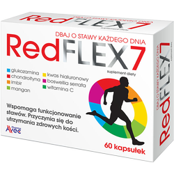 RED FLEX 7 GLUKOZAMINA K. HIALURONOWY CHONDROITYNA