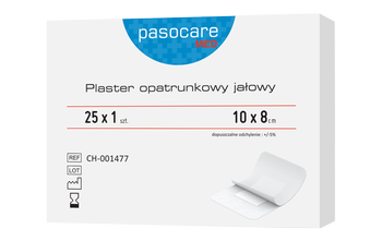 Plaster jałowy opatrunkowy 10 x 8 cm PASOCARE MED