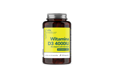 Witamina D3 4000 IU VitaMedicus 120 kap D 4000