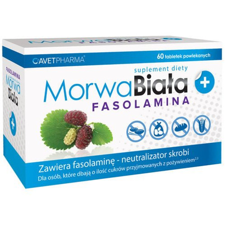 MORWA BIAŁA PLUS FASOLAMINA 60 tabl. ODCHUDZANIE