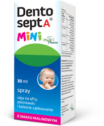 DENTOSEPT A MINI afty pleśniawki ząbkowanie 30 ml