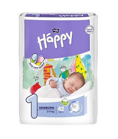 BELLA HAPPY pieluchy pieluszki 1 NEWBORN 2-5kg