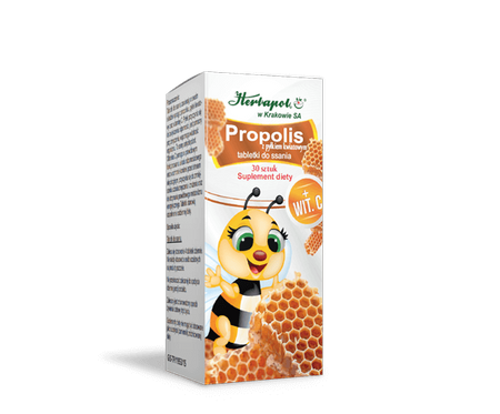 Propolis z pyłkiem pszczelim Herbapol Kraków 30tbl