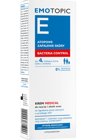 EMOTOPIC Bacteria Control Krem do twarzy pod oczy