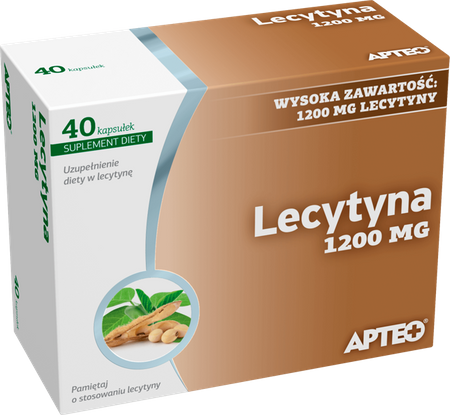 LECYTYNA 1200 mg PAMIĘĆ I KONCENTRACJA 40 kaps.