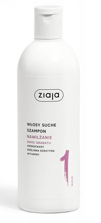 Ziaja WŁOSY SUCHE SZAMPON NAWILŻAJĄCY GRANAT 400ml