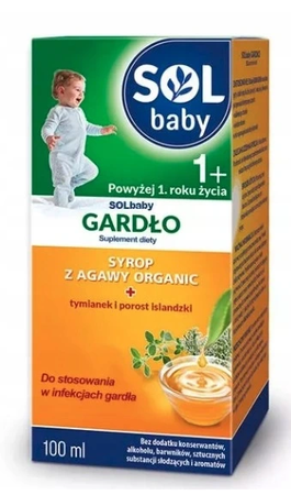 SOLBABY SYROP NA GARDŁO CHRYPKĘ DLA DZIECI 