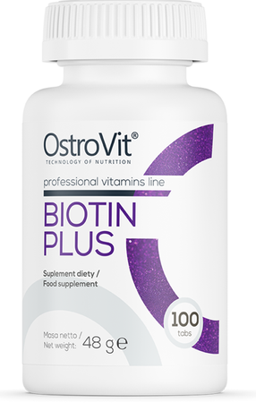 OSTROVIT BIOTIN PLUS SKÓRA WŁOSY PAZNOKCIE 100 tab