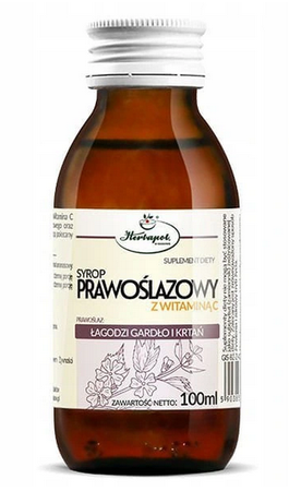 HERBAPOL SYROP PRAWOŚLAZOWY  Z Wit. C 100 ml