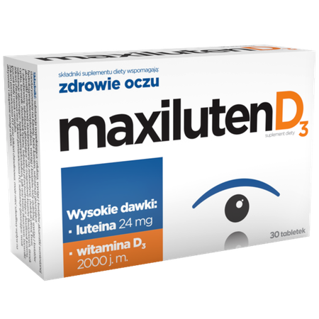 MAXILUTEN D3 2000 LUTEINA 24mg ZDROWIE OCZU 30 tbs