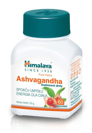 ASHWAGANDHA HIMALAYA STRES ODPORNOŚĆ ZMĘCZENIE 60