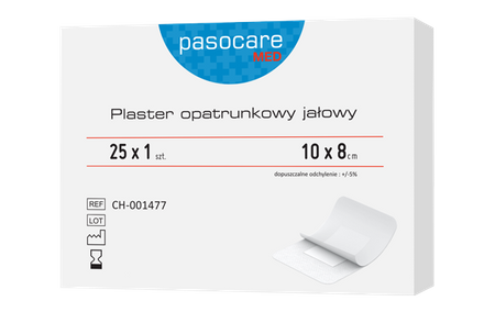 Plaster jałowy opatrunkowy 10 x 8 cm PASOCARE MED