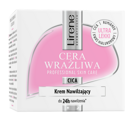    LIRENE CERA WRAŻLIWA KREM NAWILŻAJĄCY CICA 50ml