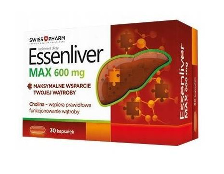 Essenliver Max 600 NA WĄTROBĘ CHOLINA FOSFOLIPIDY