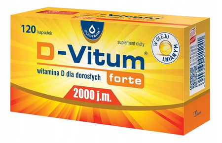 D-VITUM FORTE 2000 DLA DOROSŁYCH TWIST-OFF 120 KAP