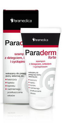 PARADERM FORTE SZAMPON Z DZIEGCIEM NA ŁUPIEŻ