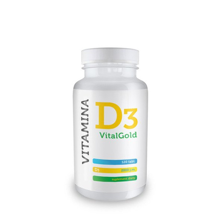 WITAMINA D3 2000 jm VITALGOLD 120t ZDROWE KOŚCI 