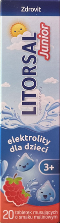 LITORSAL JUNIOR ELEKTROLITY DLA DZIECI MALINA