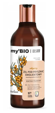 my'BIO Odżywczy żel pod prysznic emolientowy 500ml