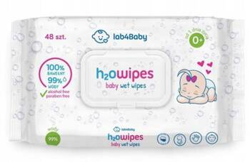 H2O wipes wodne chusteczki 100% naturalne 48 sztuk