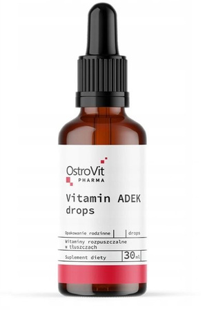 OstroVit Witaminy ADEK w kroplach 30ml wit A D E K