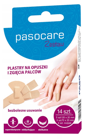 PASOCARE PLASTRY NA OPUSZKI I ZGIĘCIA PALCÓW 14szt