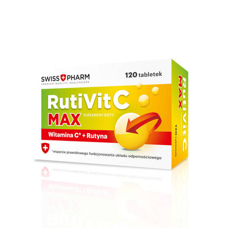 RUTIVIT C MAX WITAMINA C RUTYNA NA ODPORNOŚC 120t.