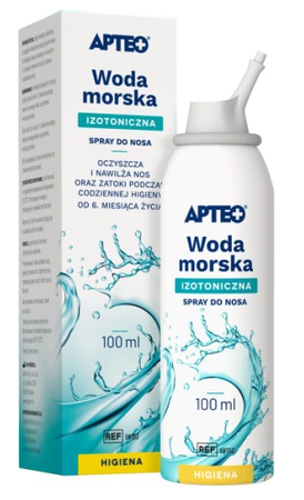 SPRAY DO NOSA WODA MORSKA DZIECI DOROSŁYCH 100 ml